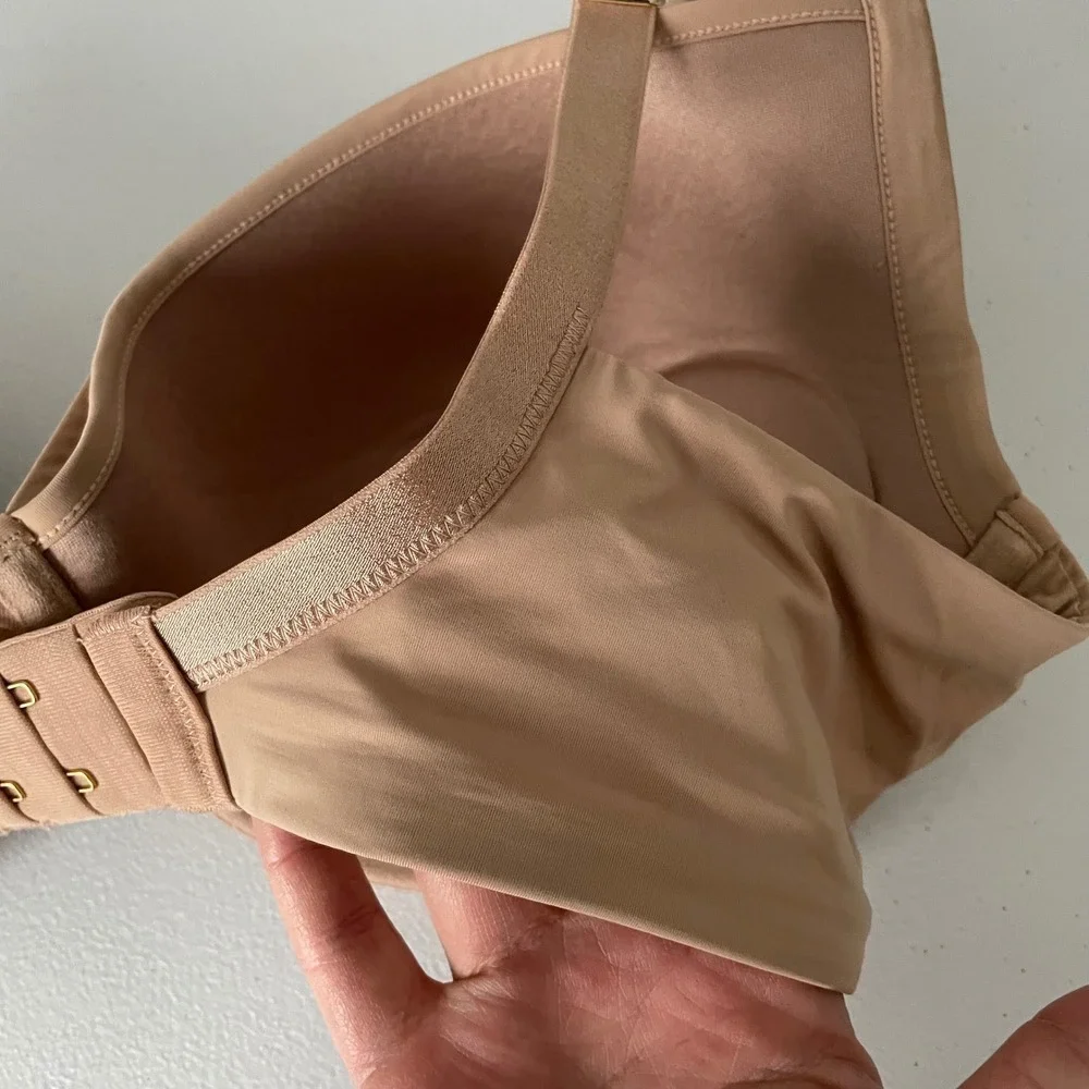 Thirdlove 24/7 Classic Contour Plunge Bra Nude Tan Color Size Women's 36E